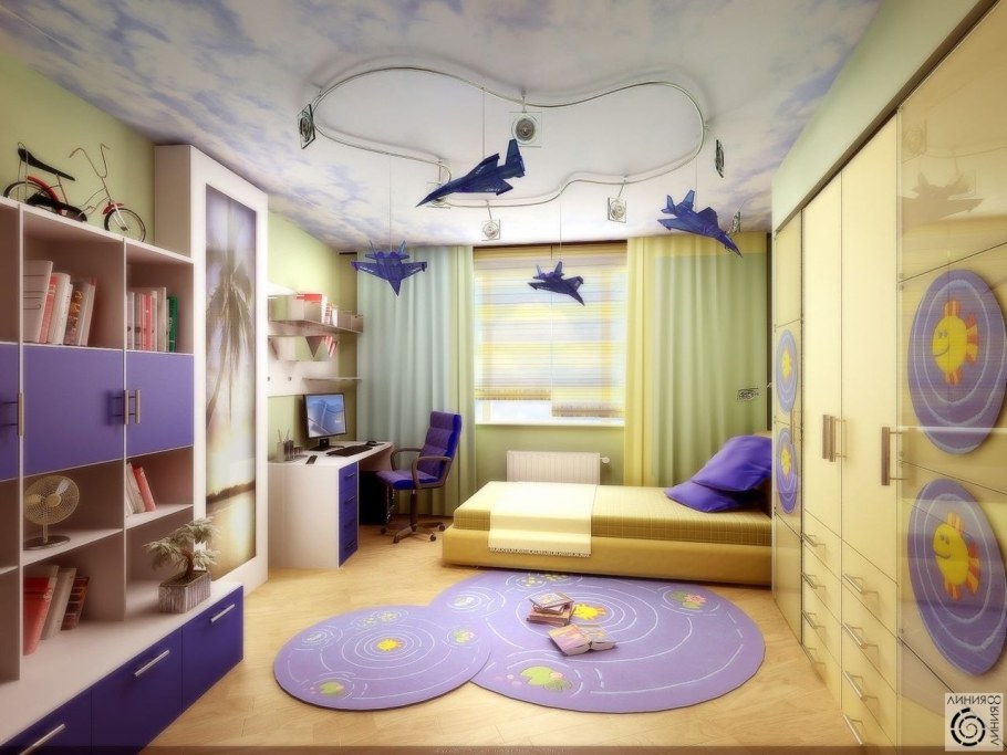 Комната 10 кв м для двоих детей разнополых детей