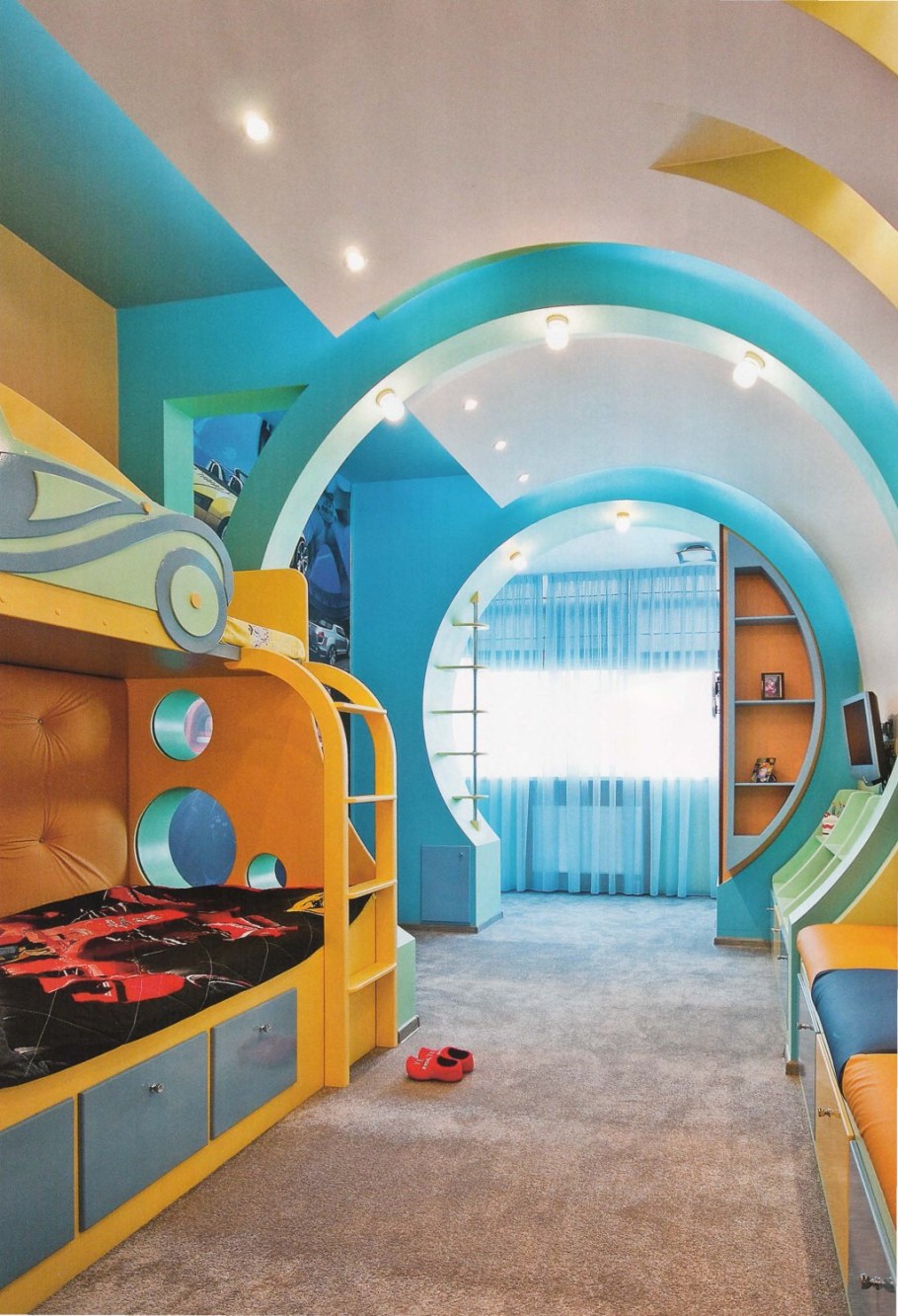 Необычная детская комната для мальчика