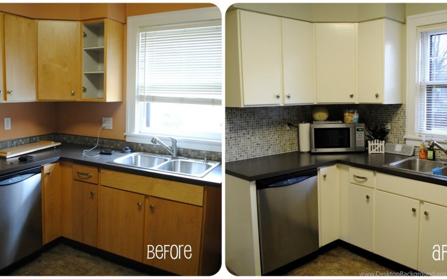 Кухонный гарнитур до и после