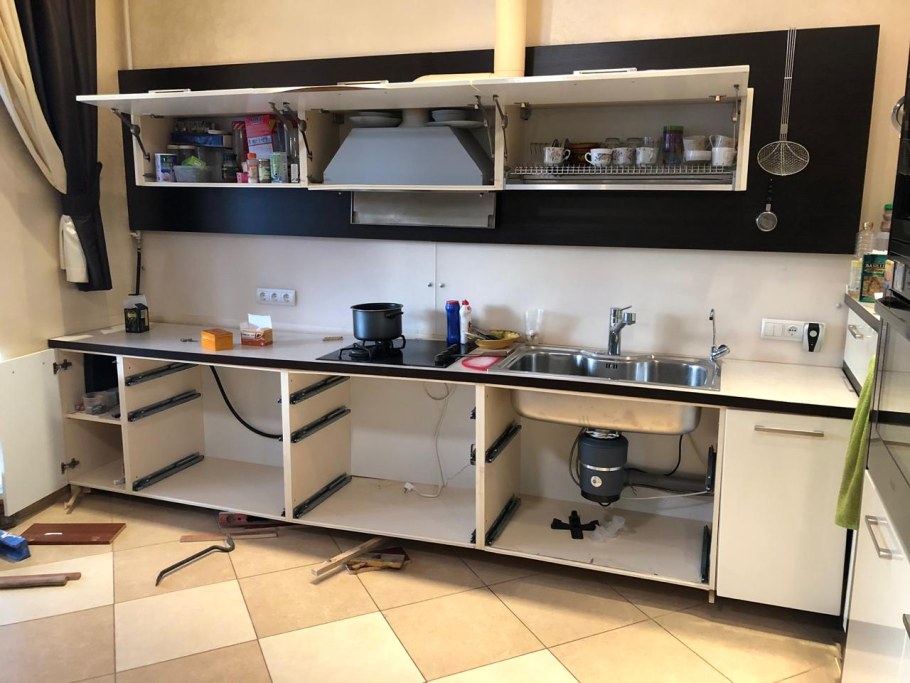 Смена фасадов кухни