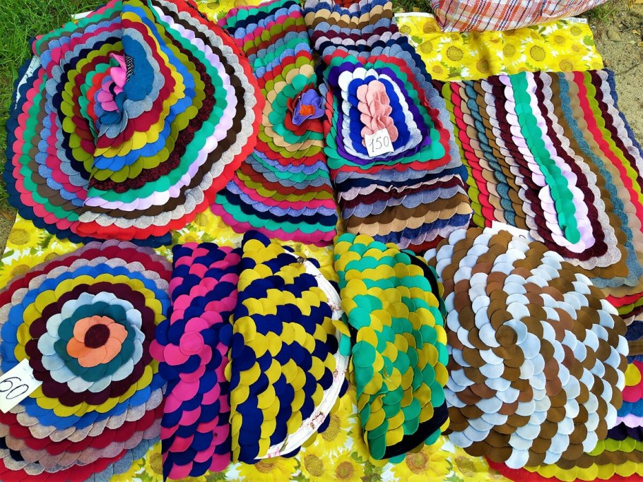 Плед из трикотажных лоскутков