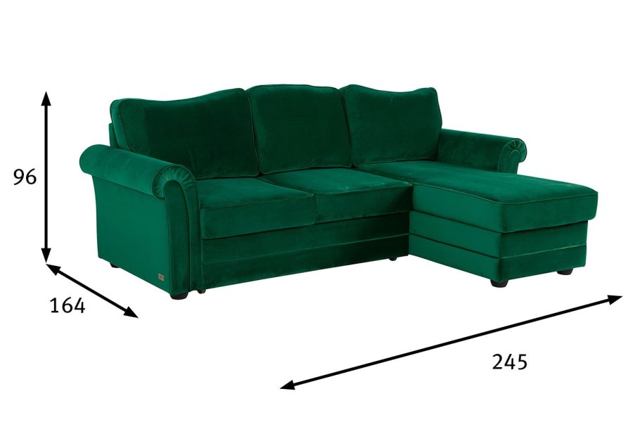 Изумрудно зеленый диван