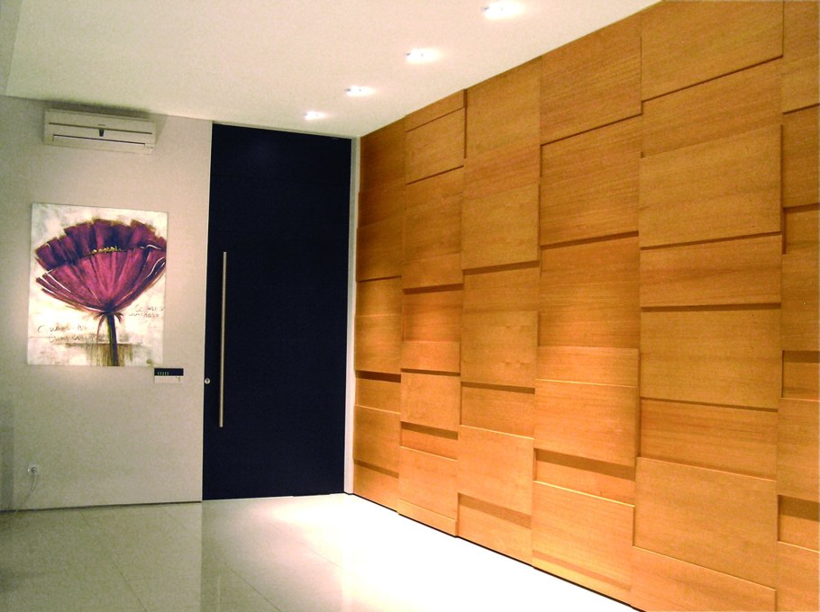 Шпонированные панели Wallhof Wood "тик"