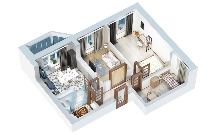 3d планировка квартиры
