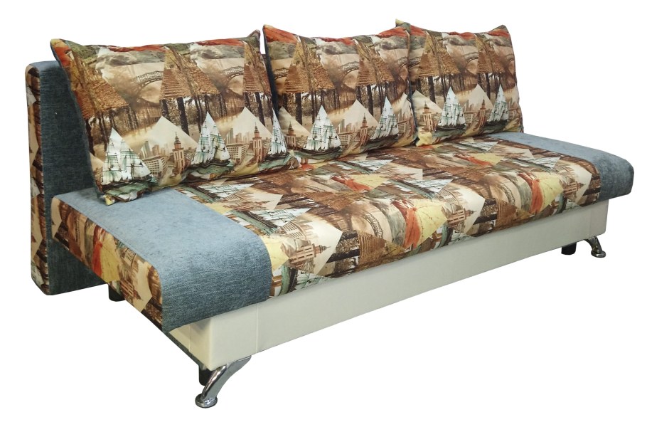 Диван еврокнижка "стиль" 734, тик-так, пружинный блок, без подлокотников