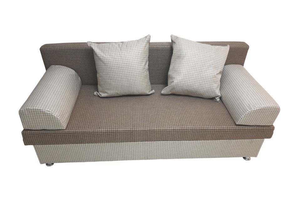 Диван Клио еврокнижка латте ткань с подлокотниками