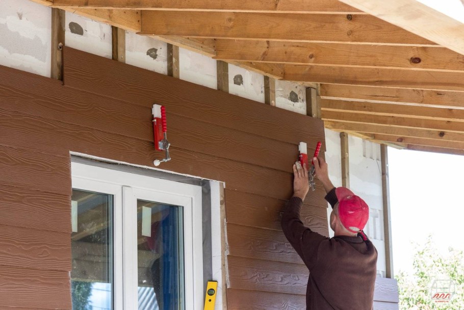 Монтатфиброцементного сайдинга