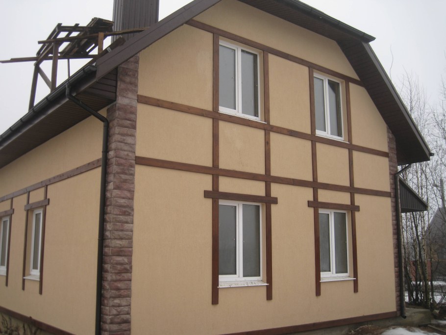Варианты отделки фасада