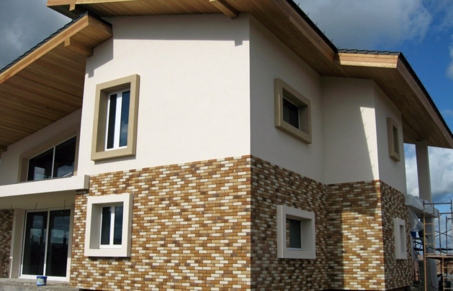 Планкен и клинкер на фасаде