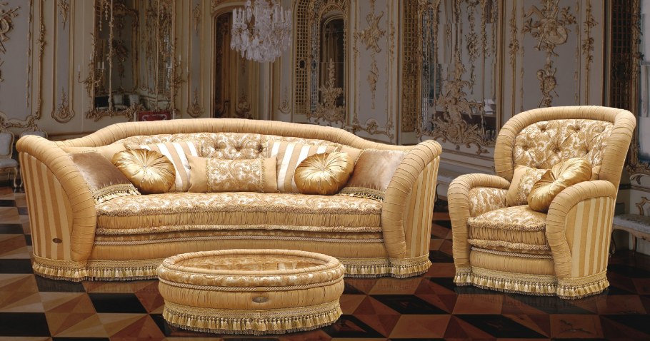 Зеленый диван моон