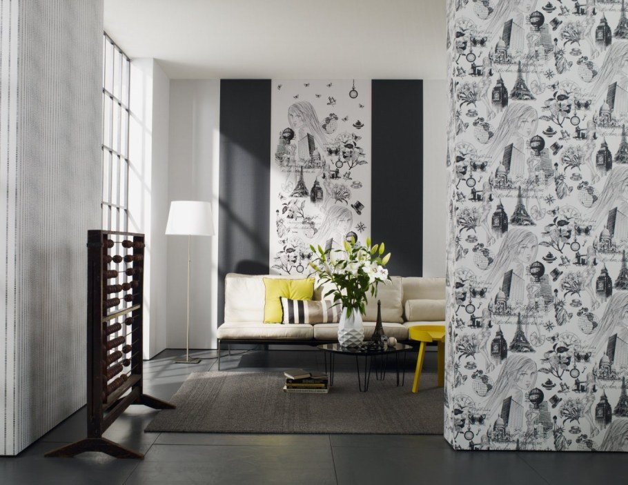 Варианты оклейки комнаты