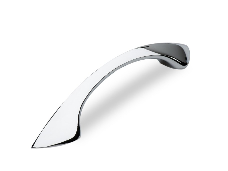 Ручка-скоба Kerron с кристаллами 128 мм цвет хром