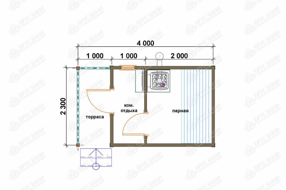 Баня 5х6 планировка с мансардой