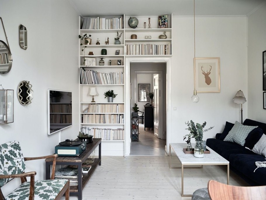 Стеллаж в стиле Сканди