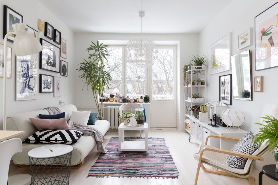 Хрущевка гостиная Сканди