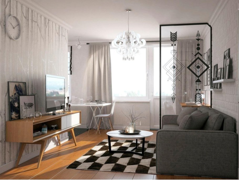 Хрущевка в стиле Сканди