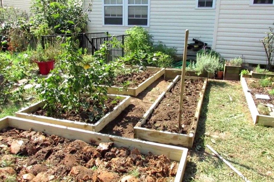 Грядки из земли
