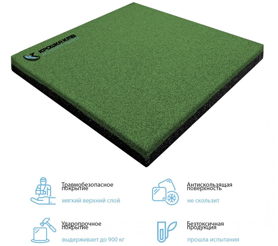 Резиновая плитка 500x500