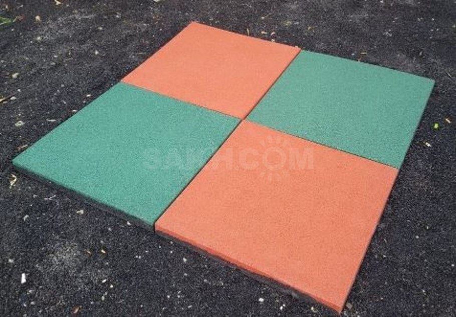 Плитка резиновая 500х500х30 пуансон