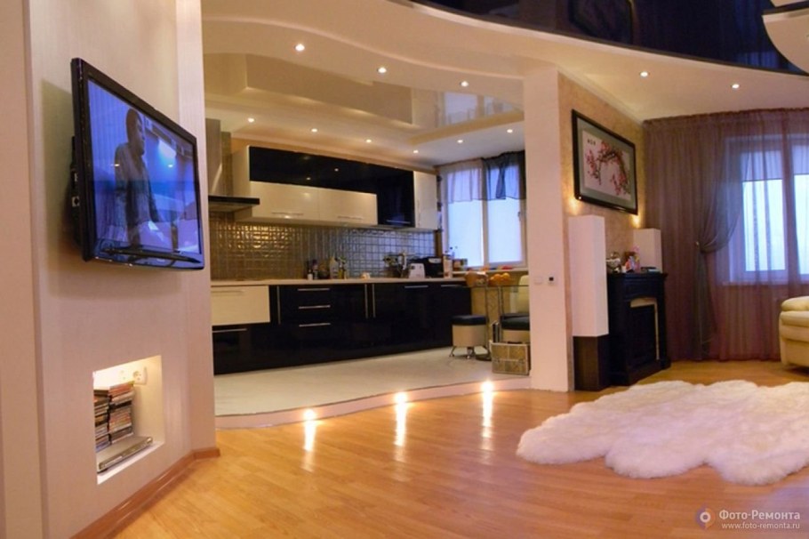 Интерьер гостиной в чешке