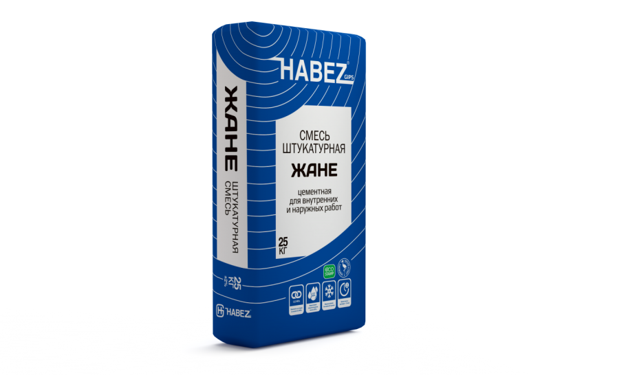 Штукатурка цементная "жане" 25кг (Habez)