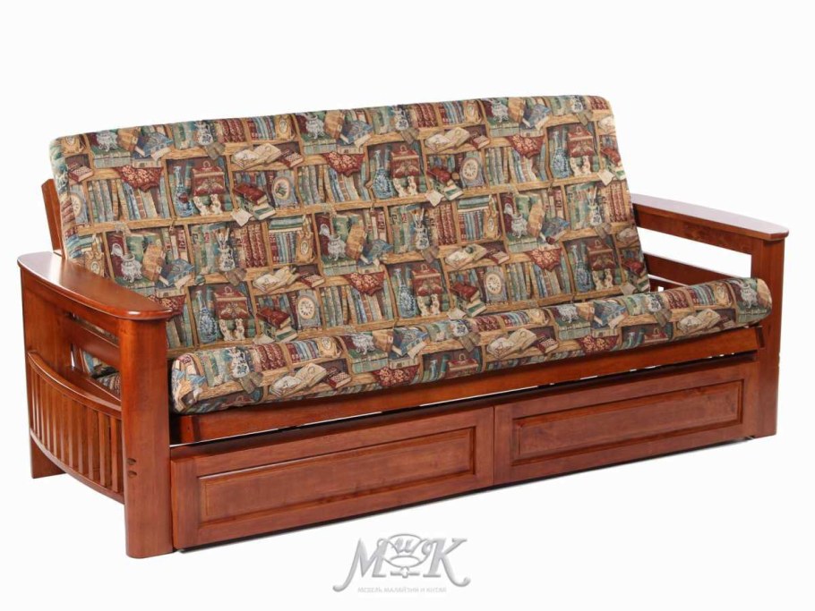 Раздвижной диван из досок