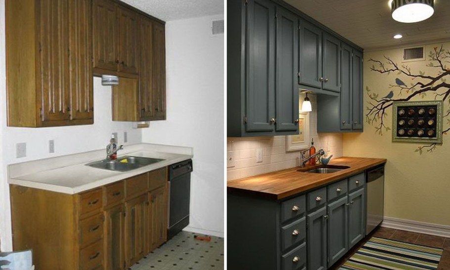 Хоумстейджинг кухня до и после