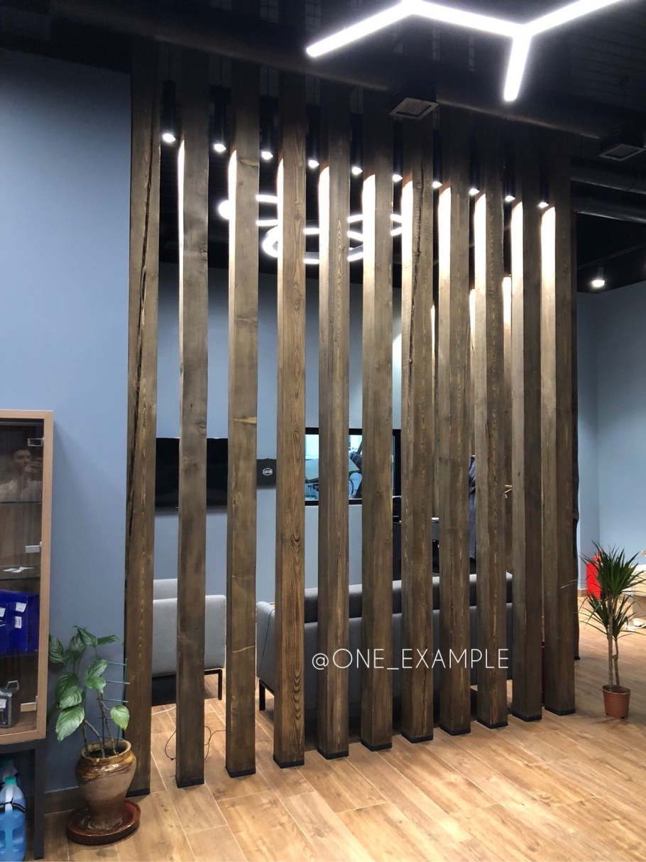 Перегородка из бруса