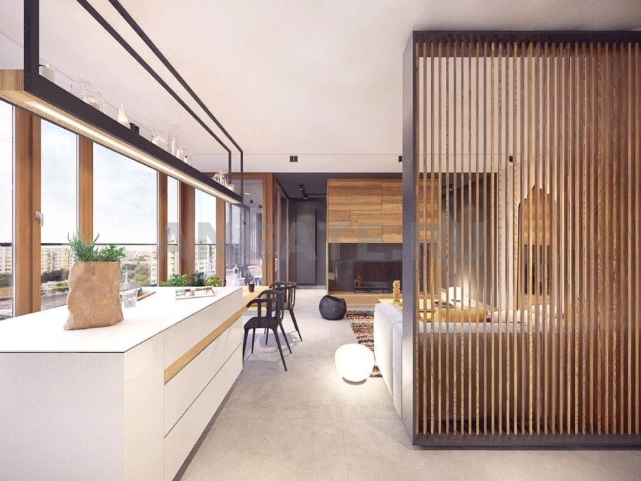 Реечные перегородки Хольц