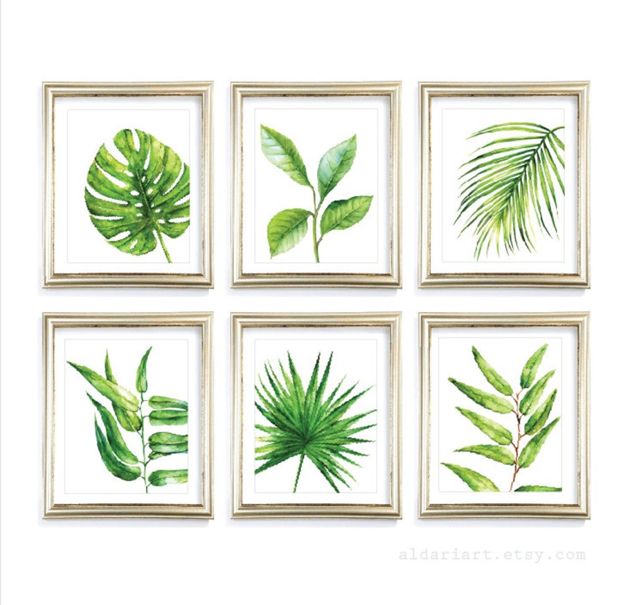 Постеры с зеленью в интерьере