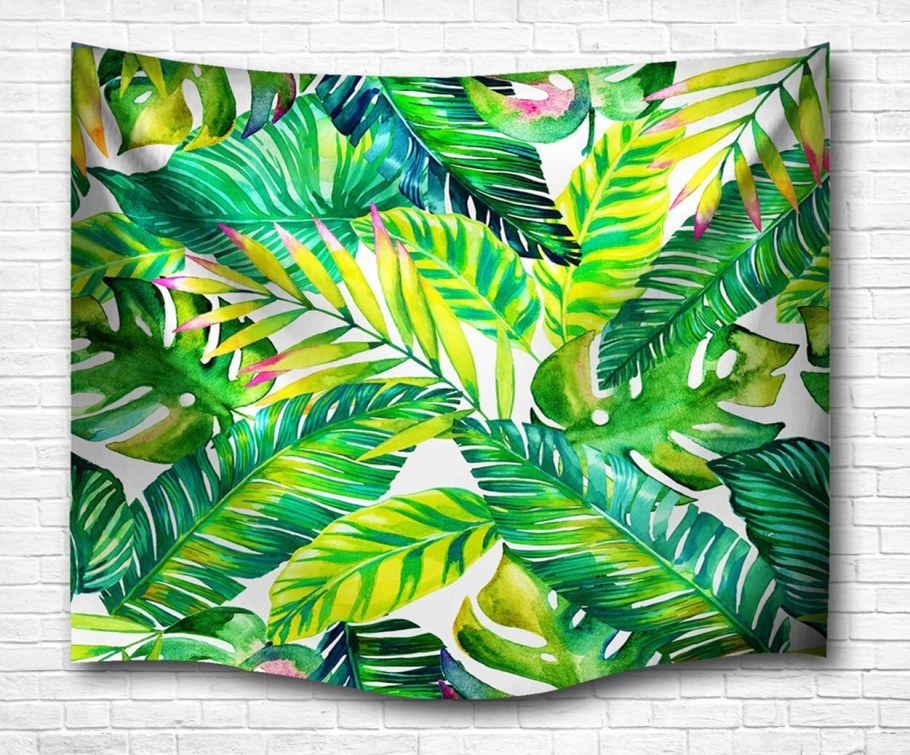 Панно с листьями в интерьере