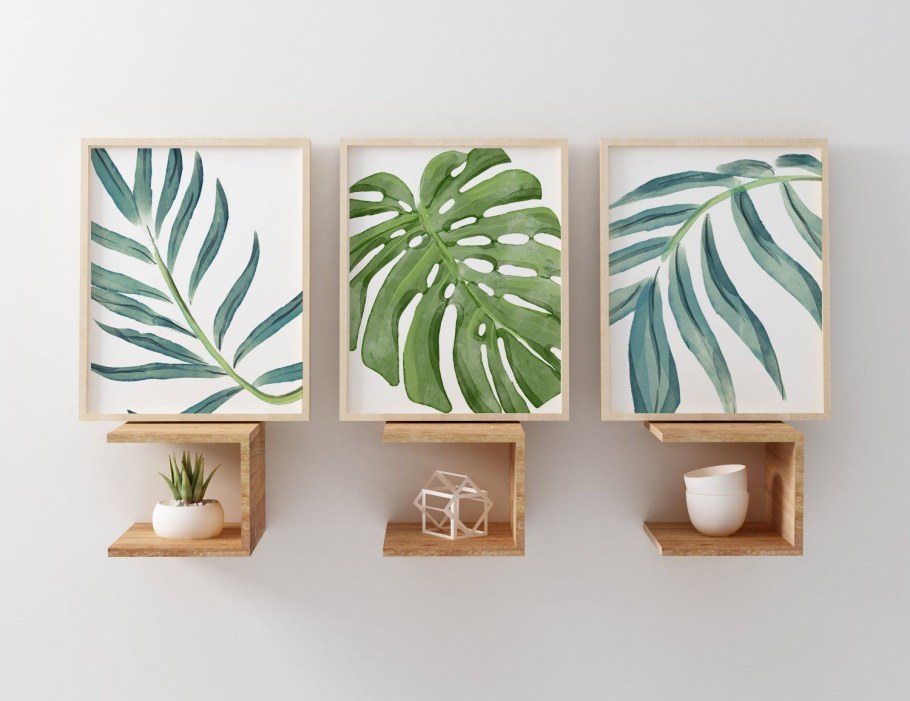 Постеры растительные в скандинавском стиле