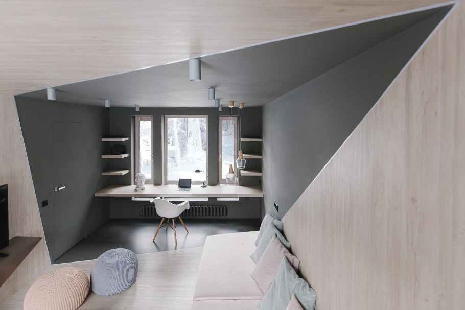 Асимметрия в дизайне интерьера