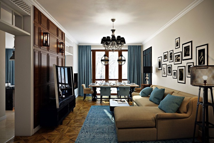 Статичная композиция в интерьере