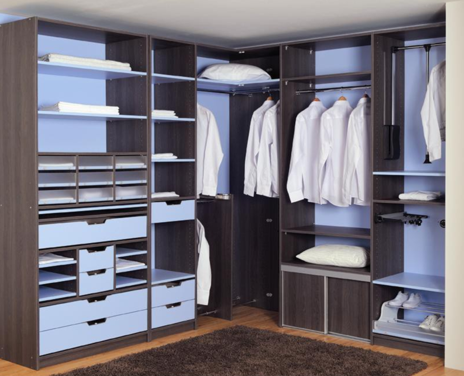 Угловые гардеробные системы