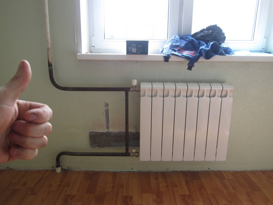 Монтаж радиаторов отопления