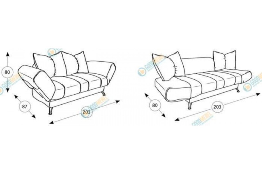 Каркас дивана клик-кляк 1600