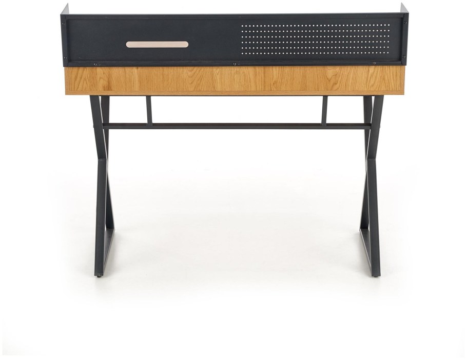 Halmar v-Ch-b/37 стол компьютерный сталь орех/черный/золотой