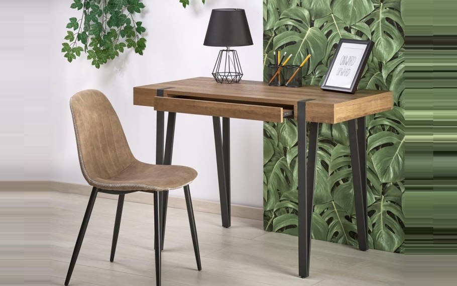 Компьютерный стол СПМ-03.1 дуб сонома белый