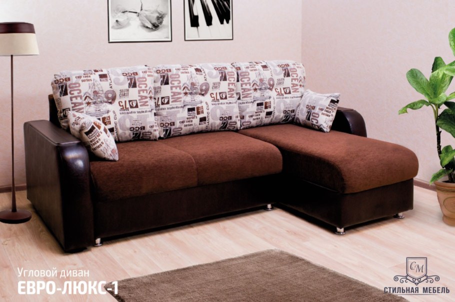 Диван Олимп угловой с оттоманкой