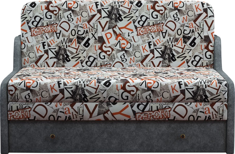 Диван с газетным принтом