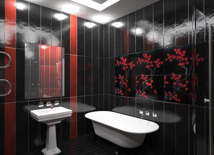 Санузел в стиле Контемпорари