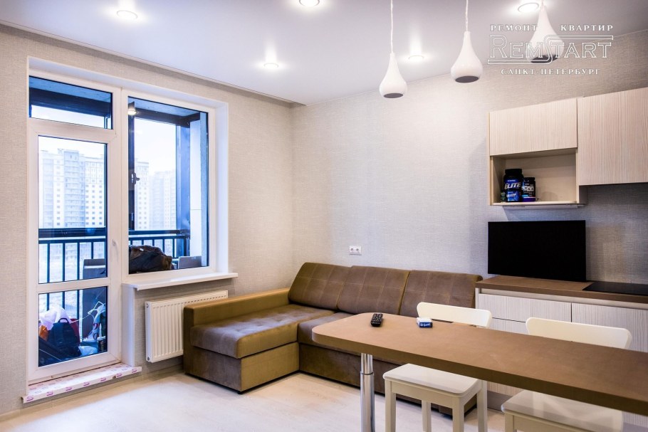 Отделка однокомнатной студии