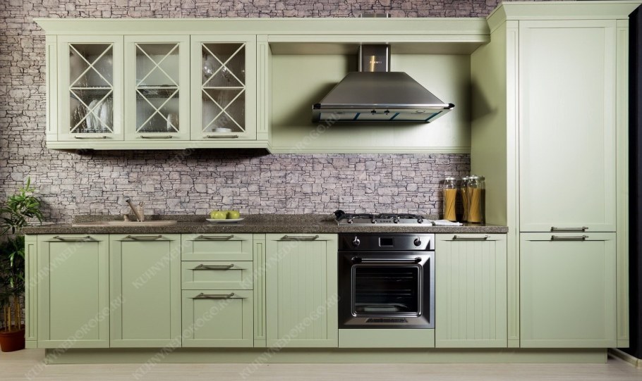 Кухня шоколадного цвета