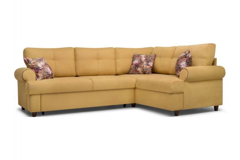 Диван Мирта угловой зеленый