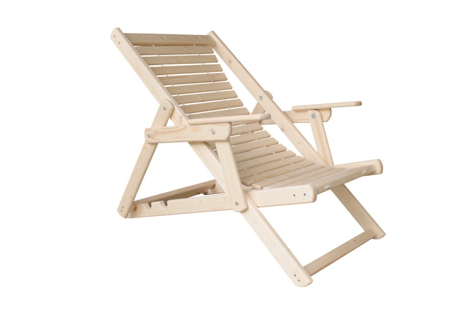 Шезлонг складной (кресло) деревянный МС-12