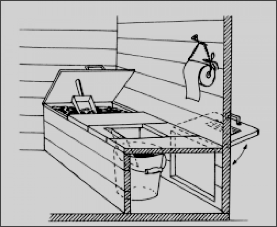 Каркас дачного туалета