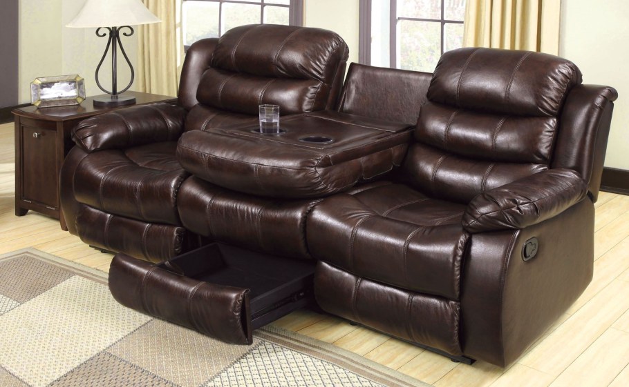 Диван Бристоль угловой кожаный много мебели