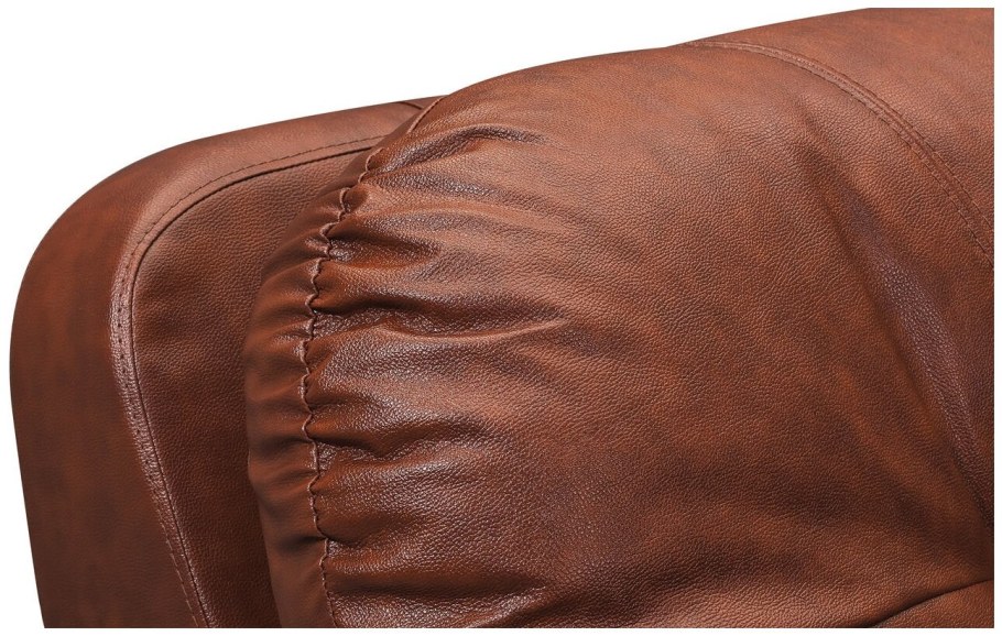 Угловой диван Бристоль коричневый (натуральная кожа)