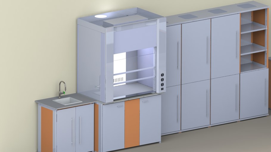 Шкаф лабораторный для посуды Лаб-800 ШП